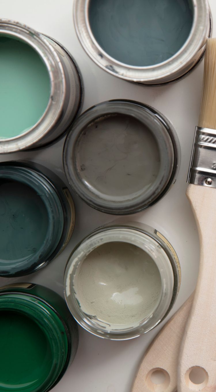 paint samples and swatches for interior or exterior home