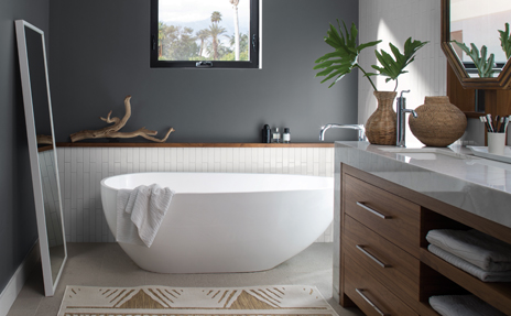 Benjamin Moore paint dark grey in bathroom